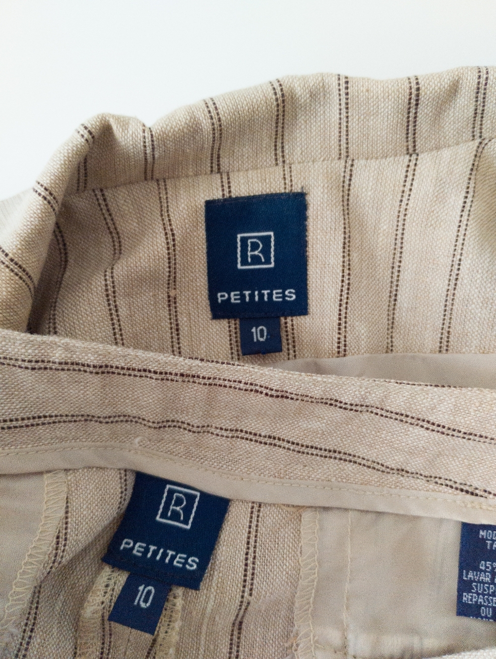 Reitmans R Petites Vintage 90s Y2K Pinstripe Blazer and Pants Suit Set Size 10 - Picture 6 of 14